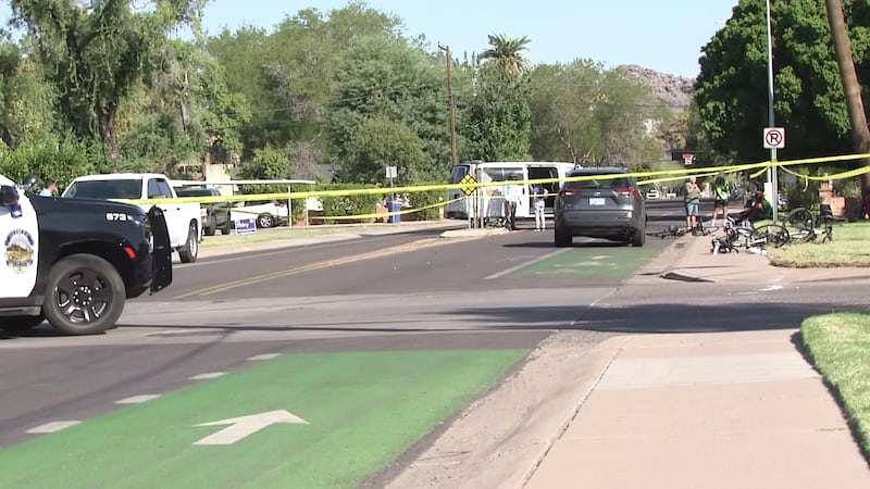Tempe police say a group of bicyclists was run over by an SUV driver near 15th Street and...