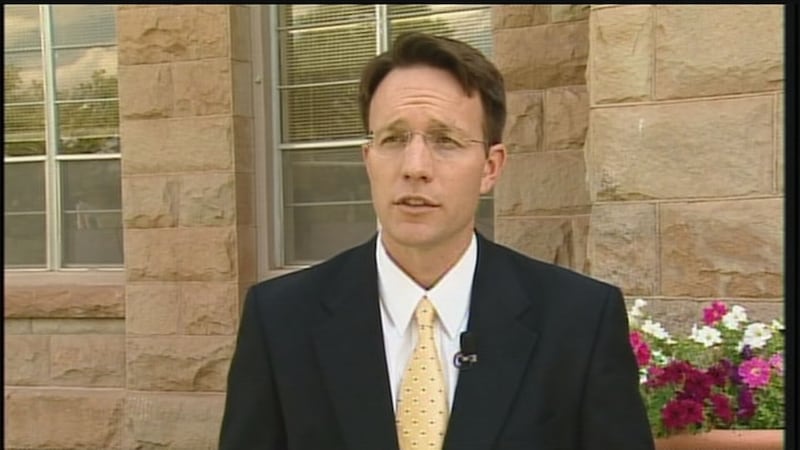 (File) Apache County Attorney Michael Whiting during a 2009 news conference in St. Johns,...