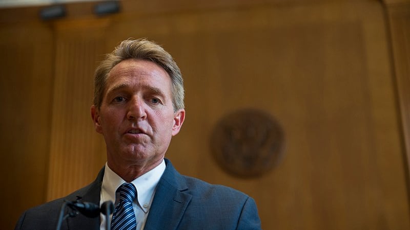Former Arizona Sen. Jeff Flake, a Republican, was an early critic of President Donald Trump...