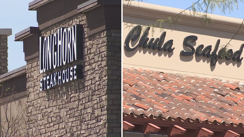 Mesa's Longhorn Steakhouse location and Chula Seafood in Scottsdale are among the restaurants...