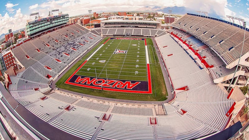 The Arizona Wildcats hosted the Washington Huskies in a Pac-12 game at Arizona Stadium in...