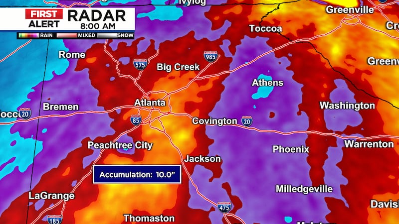 North Carolina Estimate Rainfall