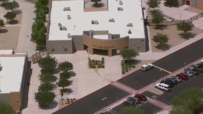 Phoenix police officers were called to search the school and investigate the alleged threats.