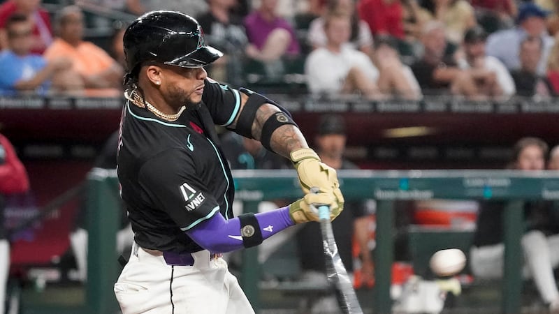 Arizona Diamondbacks' Ketel Marte (4) against the Oakland Athletics during a baseball game...