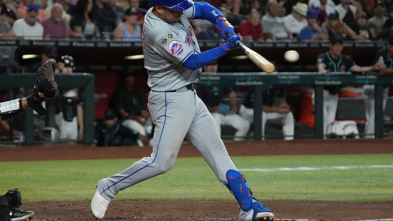 New York Mets second base Jose Iglesias (11) against the Arizona Diamondbacks in the first...