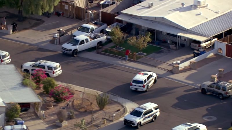 Police respond to a home in south Phoenix after reports of a shooting.
