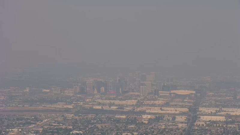 It's a hazy day across the Phoenix metro due to multiple wildfires burning in surrounding states.