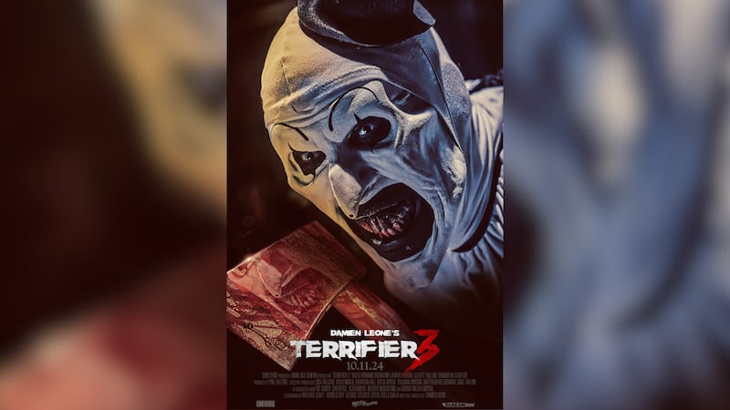 "Terrifier 3" hits theaters on Oct. 11.
