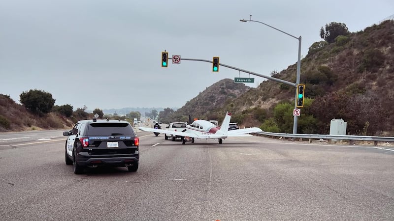 Two California residents were arrested after cocaine was found following an emergency landing...