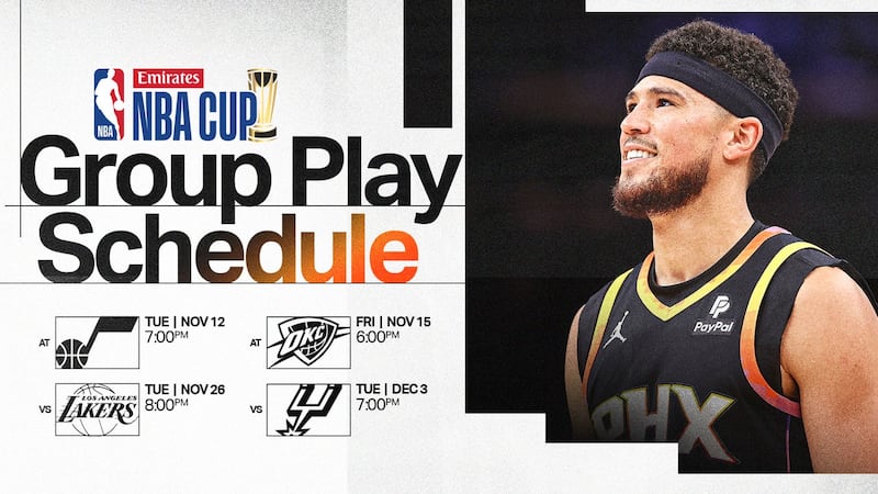 The Phoenix Suns have announced the game schedule for the Emirates NBA Cup 2024, the league’s...