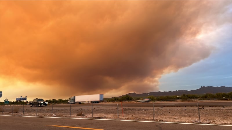 The blaze started in the Black Mountains, about 16 miles south of Dudleyville. It was the...