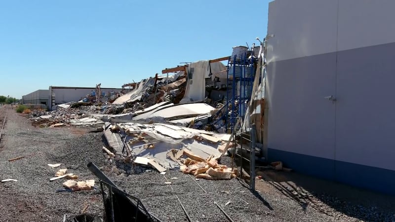 Arizona's Family News drone captured extensive debris