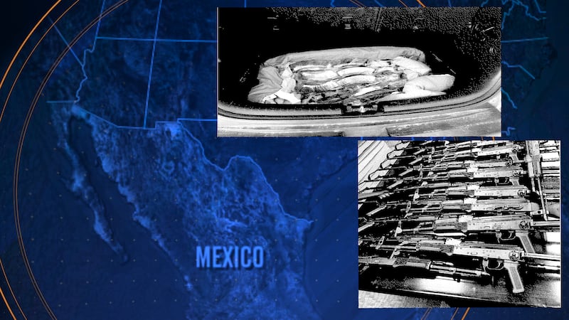 A discovery of firearms and magazines by U.S. Border Patrol agents at an Arizona port of entry...