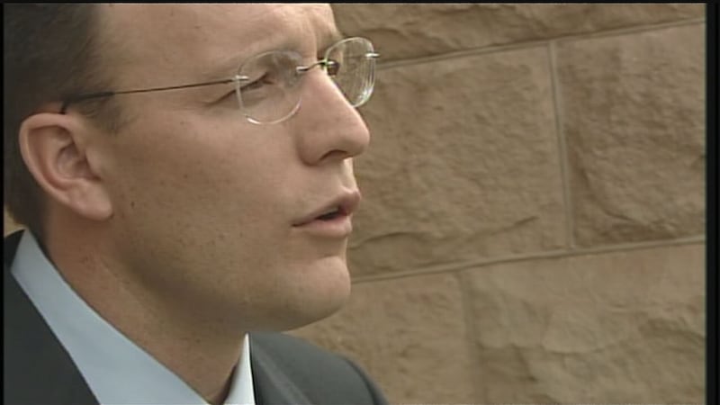 (File) Apache County Attorney Michael Whiting during a 2009 news conference in St. Johns,...
