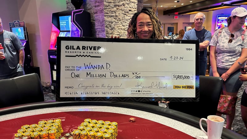 Wanda’s win is the second million-dollar prize awarded at the casino.