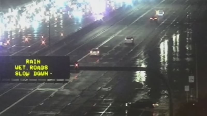 flooded freeway road