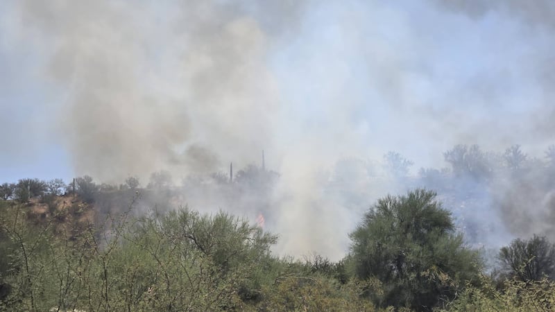 The Shakes Fire started near Kearny in the same area as the Ray fire, which broke out earlier...