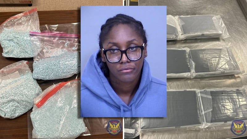Martisha Montgomery was arrested last month after TSA officers found a large amount of...
