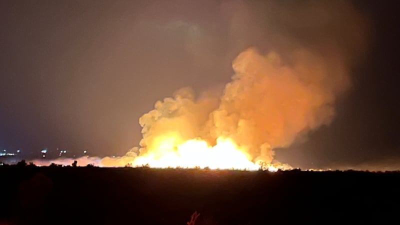 The Gemstone Fire started 5 miles east of Kingman.