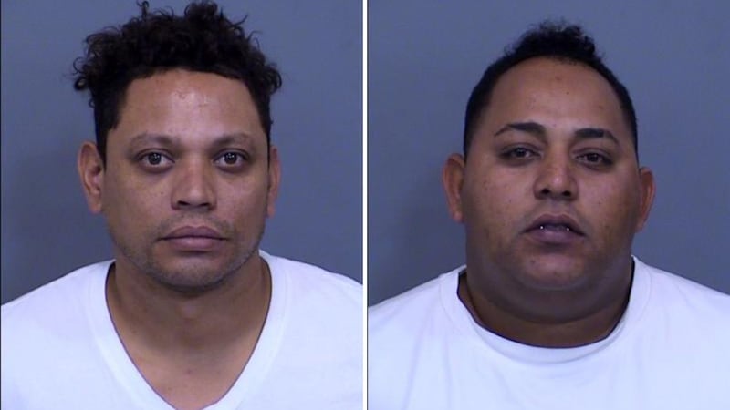 Two men have been arrested for allegedly targeting Valley stores and causing $400,000 in damage.