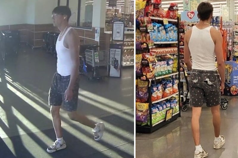 PCSO released on Tuesday two photos of the suspect, who was caught on surveillance video at...