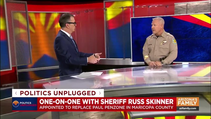 Maricopa County Sheriff Russ Skinner talks about changing his political affiliation to take...