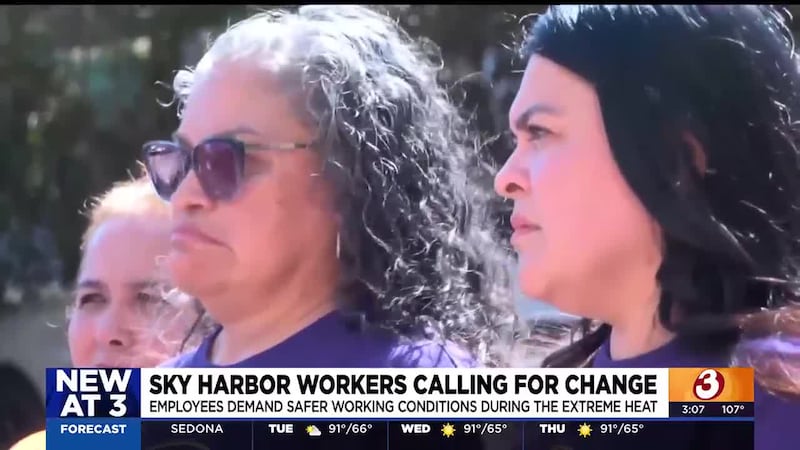 Employees are demanding safer working conditions during the extreme heat which has continued...