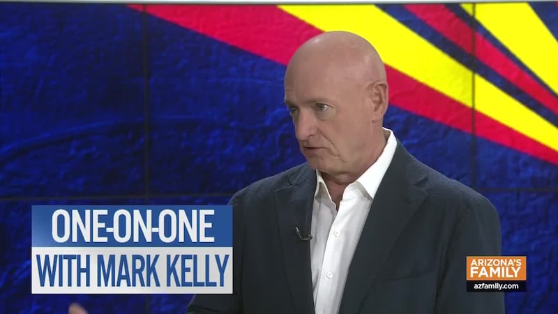 Arizona Senator Mark Kelly talks about the crisis in Gaza and the situation on the southern...