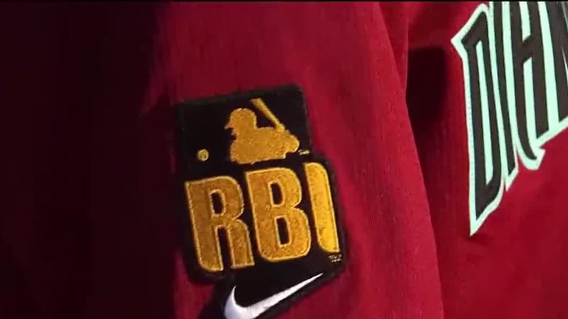 File of Diamondbacks RBI Team jersey