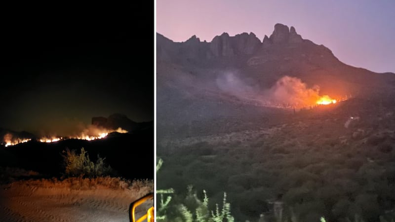 The Butte Fire started Thursday near Apache Lake and northeast of Bronco Butte Mountain in the...