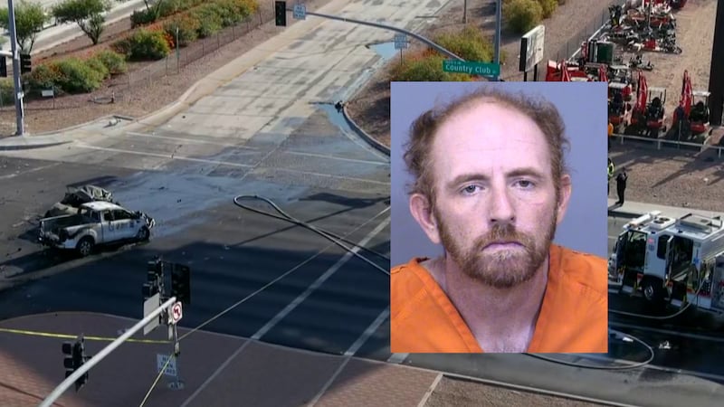 Brett Quadlin, 39, was arrested after a deadly crash that killed two people in Mesa on Friday.