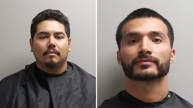 Authorities say Casey Olaf Sandoval (left) and Julio Gutierrez (right), both from Nevada, were...