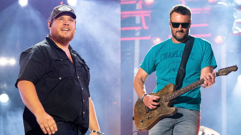 North Carolina natives Luke Combs and Eric Church will headline the show, called “Concert for...